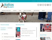 Tablet Screenshot of dallasdoglife.com